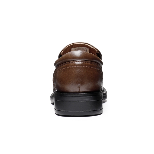 Boys' Memory Foam Dress Loafers - DARK BROWN - 5